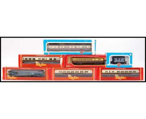 A collection of 7x original Hornby / Airfix 00 gauge railway trainset locomotives to include; R.369, R.456, R.458, R.457, R.3