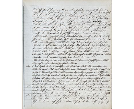 Logbuch mit handschriftlichen Eintragungen zu 4 verschiedenen Schiffen (SM Segelfregatte Niobe, SM Linienschiff Renown, SM Pa
