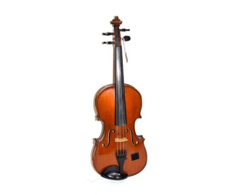 Violin 14 1/8'' two piece back, labelled 'Nicolas Bertholini Luthier de S.M.L'Emperor et de la Corps de France Fecit Anno 181