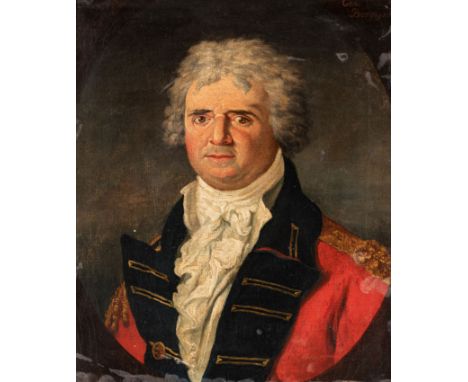 ENGLISH PROVINCIAL SCHOOL (LATE 18th CENTURY) PORTRAIT OF A GENERAL, SAID TO BE JOHN BURGOYNE, M.P., P.C. (1722-1792)inscribe