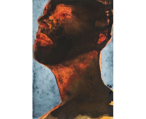 •GRAHAM DEAN (BORN 1951) SLOWBURN 9 (2002)signed on label to backboard watercolour on handmade paper 28.0 x 19.0 cm / 11 x 7 