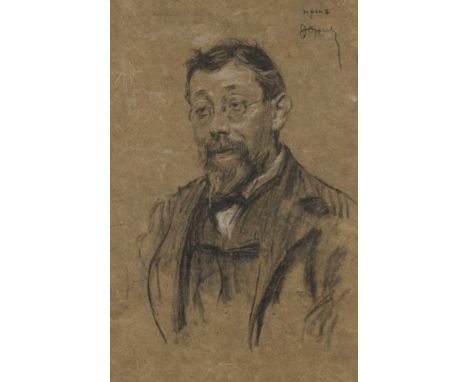 •□ ATTRIBUTED TO JOSEPH OPPENHEIMER, R.P. (1876-1966) A SKETCH FOR A PORTRAIT OF A GENTLEMANsigned u.r., inscribed u.r. MOCM 