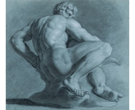 □ ATTRIBUTED TO SAMUEL WOODFORDE, R.A. (1763-1817) THE RIVER GOD (AFTER GIAMBOLOGNA~S OCEAN FOUNTAIN IN THE BOBOLI GARDENS, F