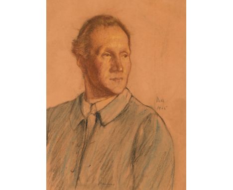 □ FRANCIS DODD, R.A., N.E.A.C., R.P., R.W.S. (1874-1949) PORTRAIT OF CHARLES HASLEWOOD SHANNON, R.A. (1863-1937)initialled & 
