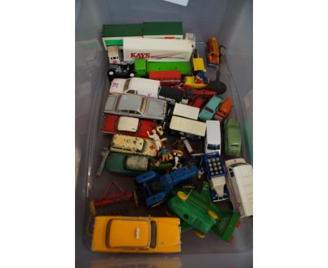 Box of Vintage Toy Cars and Others 