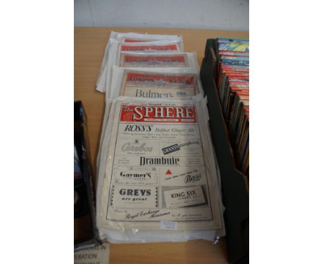 Collection of Vintage Magazines from the 30s, 40s and 50s. Majority 'The Illustrated London News'