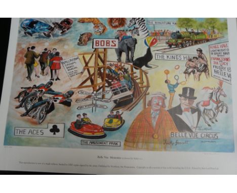 Bernard McMullen Limtied Edition Print 209/1000 'Belle Vue Memories' Signed in Pencil with Double Blind Stamp