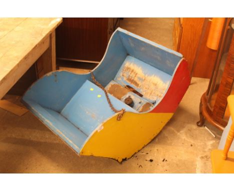 A VINTAGE CHILD'S FAIR GROUND RIDE SEAT A/F 