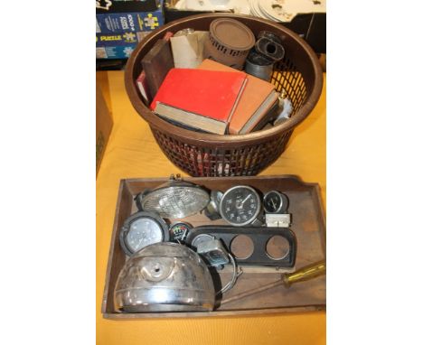 A QUANTITY OF ASSORTED VINTAGE DIALS, ETC 