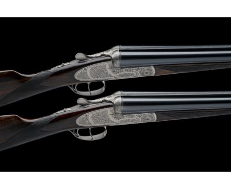 ARRIETA A PAIR OF 12-BORE 'NO.1 MODEL' ROUNDED BAR SIDELOCK EJECTORS, serial no. 47-08 and 48-08, for 2008, full Spanish code