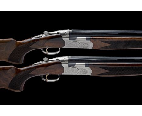 P. BERETTA A PAIR OF 12-BORE (3IN.) 'SILVER PIGEON' SINGLE-TRIGGER OVER AND UNDER EJECTORS, serial no. N40369B / N40370B, dat