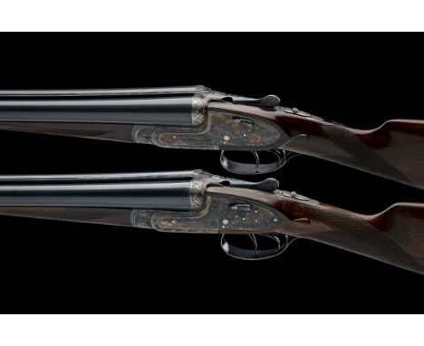 AYA A COMPOSED PAIR OF 12-BORE 'NO.2 MODEL' HAND-DETACHABLE SIDELOCK EJECTORS, serial no. 318633 / 356901, for 1968 and 1971,