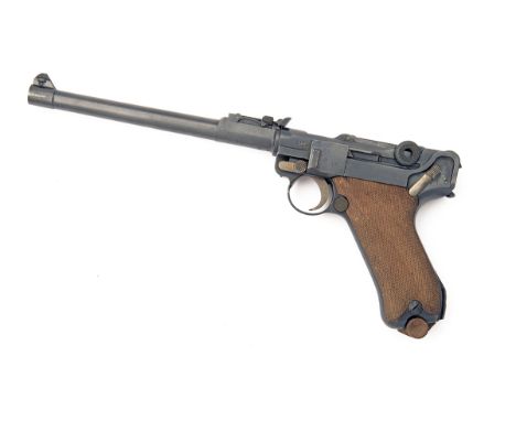 DWM, GERMANY A 9mm (PARA) SEMI-AUTOMATIC PISTOL , MODEL 'LUGER P08 LANGE or ARTILLERY', serial no. 6215, dated for 1917, with