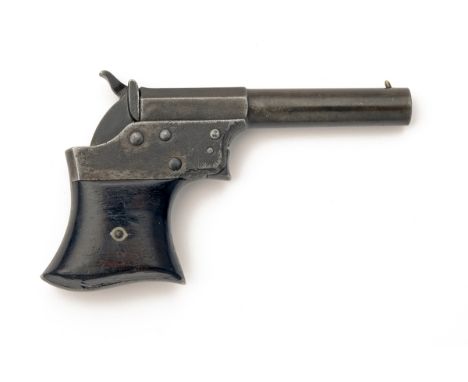 REMINGTONS, USA A SCARCE .41 RIMFIRE SINGLE-SHOT VEST-PISTOL, MODEL 'No3 SIZE SAW-HANDLED DERRINGER', serial no. 4989, circa 