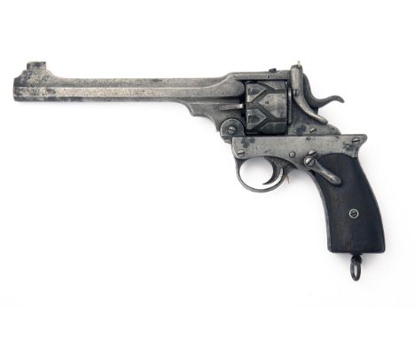 P. WEBLEY & SON, BIRMINGHAM A .455 SEMI-AUTOMATIC REVOLVER, MODEL '1903 FOSBERY TARGET', serial no. 3558, circa World War One