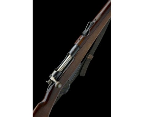 A SCARCE 7.5x53 (SWISS) STRAIGHT-PULL CAVALRY CARBINE, UNSIGNED, MODEL 'SYSTEM MANNLICHER M93', serial no. 5748, circa 1895, 