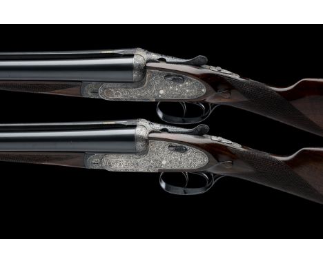 AYA A PAIR OF 12-BORE 'MODEL 25' HAND-DETACHABLE SIDELOCK EJECTORS, serial no. 450676 / 7, for 1963, 25in. nitro chopperlump 