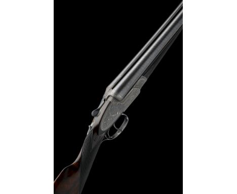 J. HARKOM & SON A 12-BORE SIDELOCK EJECTOR, serial no. 2300, circa 1904, 30in. fine damascus nitro barrels, the breech ends w