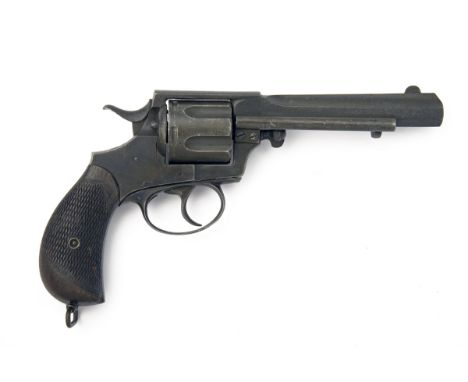P. WEBLEY & SON A .450 DOUBLE-ACTION REVOLVER, MODEL 'WEBLEY'S No5', serial no. 699, circa 1881, with 5 1/2in. ribbed octagon