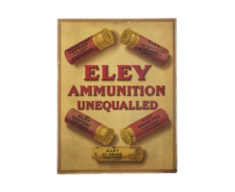 THREE CARD CARTRIDGE SHOP DISPLAY CARDS, all pre-war and measuring 24 7/8in. x 19in., the first stating 'KYNOCH AMMUNITION UN