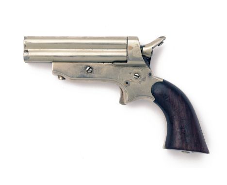 SHARPS, USA A .30 RIMFIRE FOUR-SHOT VEST-PISTOL, MODEL 'SHARPS PATENT', serial no. 2131, circa 1865, with nickel-plated 3in. 