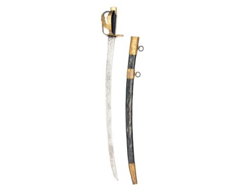 A RARE FRENCH 1790 PATTERN 'CHASSEUR A CHEVAL' TROOPER'S SWORD, circa 1800 and made specifically for the Chasseurs, with curv