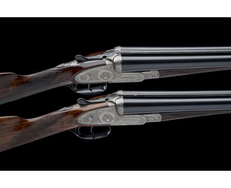 WILLIAM POWELL & SON A PAIR OF 16-BORE SIDELOCK EJECTORS, serial no. 13043 / 4, for 1919, 30in. nitro reproved barrels, ribs 