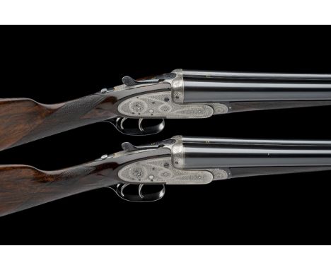 HENRY ATKIN A PAIR OF 12-BORE SPRING-OPENING SIDELOCK EJECTORS, serial no. 2349 / 50, for 1920, 28in. nitro chopperlump barre