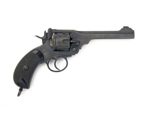 P. WEBLEY & SON, LONDON & BIRMINGHAM A GOOD SCARCE .450/.455 6IN. BARRELLED REVOLVER, MODEL 'MKIV', serial no.128505, circa 1