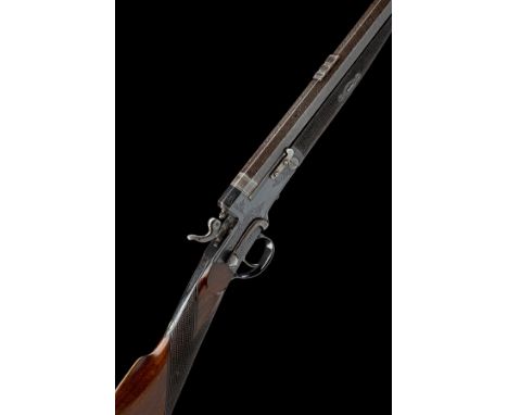 W. BARRETT & SON AN UNUSUAL .410 (3IN. SMOOTHBORED) SINGLE-BARRELLED SIDELEVER HAMMER ROOK RIFLE, serial no. 133, circa 1860 