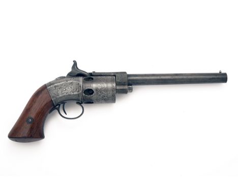 SPRINGFIELD ARMS CO. USA A RARE .31 PERCUSSION SINGLE-ACTION REVOLVER, MODEL 'WARNER'S PATENT BELT-REVOLVER', no visible seri