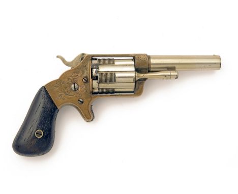 BROOKLYN ARMS CO., USA A .32 RIMFIRE POCKET-REVOLVER WITH SLIDING CHAMBERS, MODEL 'SLOCUM', serial no. 7447, circa 1864, with