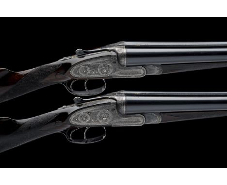 P. WEBLEY & SONS A COMPOSED PAIR OF 12-BORE SIDELOCK EJECTORS, serial no. 54657 / 54668, circa 1898, 30in. 'W & S' steel nitr