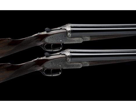 WATSON BROS. A FINE PAIR OF KELL-ENGRAVED 12-BORE SIDELOCK EJECTORS, serial no. 10345 / 6, with extra 30in. barrels, circa 19