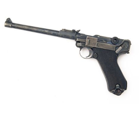 DWM, GERMANY A 9mm (PARA) SEMI-AUTOMATIC PISTOL, MODEL 'LUGER P08 LANGE or ARTILLERY', serial no. 9437, dated for 1916, with 