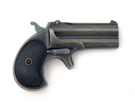 REMINGTON ARMS, USA A .41 RIMFIRE OVER-UNDER VEST-PISTOL, MODEL 'DOUBLE-DERRINGER, 4TH MODEL', serial no. L99824, for between