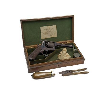 DEANE, ADAMS &amp; DEANE, LONDON A CASED 54-BORE FIVE-SHOT PERCUSSION-REVOLVER, MODEL 'ADAM'S PATENT', serial no. B1074, circ