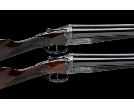 RUSSELL HILLSDON A PAIR OF 12-BORE 'ROYAL COUNTIES' BOXLOCK EJECTORS, serial no. 3753 / 4, for 1937, 26in. nitro barrels (No.