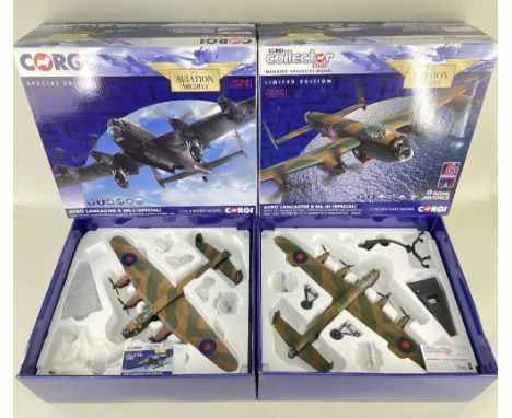 TWO CORGI 1:72 SCALE MODELS WWII BOMBERS, comprising ltd edn Collector Club, Avro Lancaster B Mk.III (Special) ED927 Dambuste