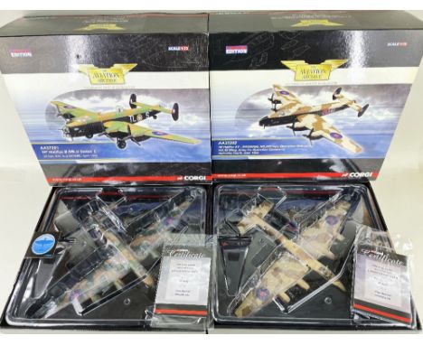 TWO CORGI 1:72 SCALE MODELS WWII BOMBERS, ltd edns, comprising HP Halifax B.Mk.II Series 1, 35 Sqn, RAF, TL-S (W1040), April 