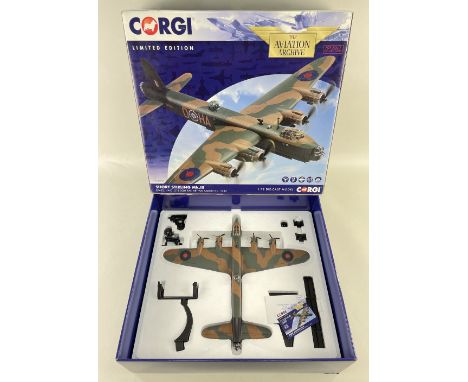 CORGI 1:72 SCALE MODEL OF SHORT STIRLING Mk. III, ltd edn Aviation Archive, EF452, HA-O, 218 SQN RAF, Arthur Aaron V.C. 1943,