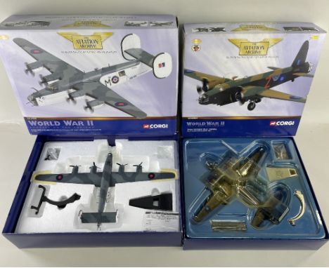 TWO CORGI 1:72 SCALE MODELS WWII BOMBERS, comprising Vickers Wellington Mk.X - HZ950:Z, No. 99 Sqn, Burma, SEAC, 1944, and Co