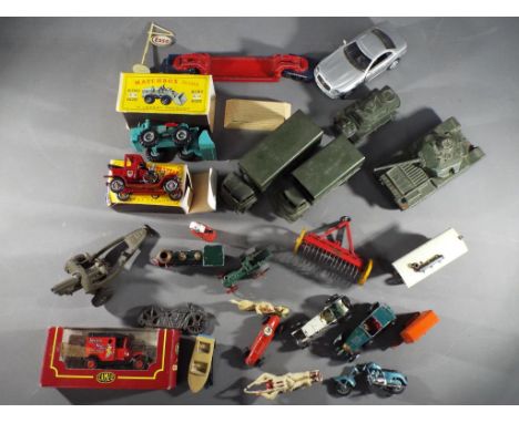 Dinky, Matchbox, Britains - Approximately 20 predominately unboxed diecast model vehicles in various scales. Lot includes; Di