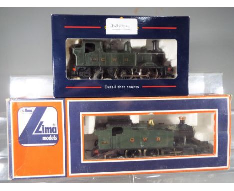 Lima / Dapol - two OO gauge tank locomotives comprising Lima GWR green livery 2-6-2T op no 4589, ex to nm in original ex wind