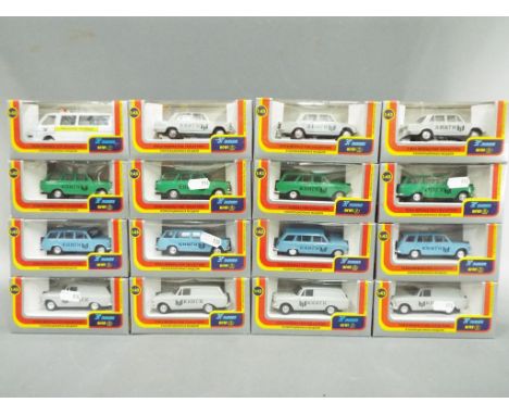 Agat USSR - Sixteen 1:43 scale diecast model motor vehicles by Agat contained in original window boxes. Models appear M in E 