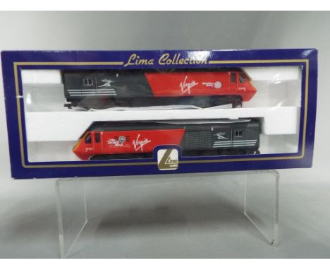Lima Collection - a two-car set OO gauge diesel locomotives comprising Virgin 43100 and 43101, 'Blackpool Rock' Irish Mail # 