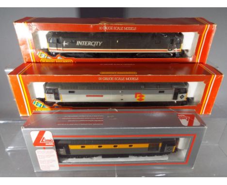 Hornby / Lima - three OO gauge diesel electric locomotives comprising Hornby 'Billingham Enterprise' # R245 and 'Finsbury Par