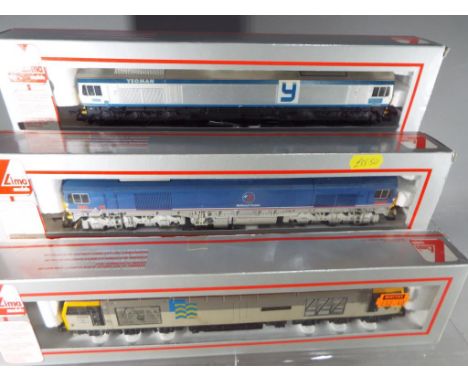Lima - three OO gauge diesel electric locomotives comprising 'Capability Brown' op no 60002 # 205021A2, National Power op no 