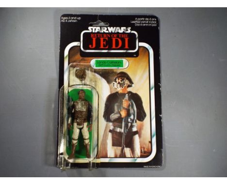 Palitoy, General Mills, Star Wars, - A carded Palitoy Star Wars Return of the Jedi Lando Calrissian (Skiff Guard - Disguise) 