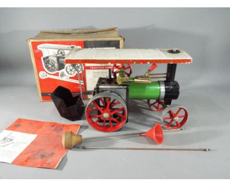 Mamod - a Mamod traction engine with original box and with related ephemera.